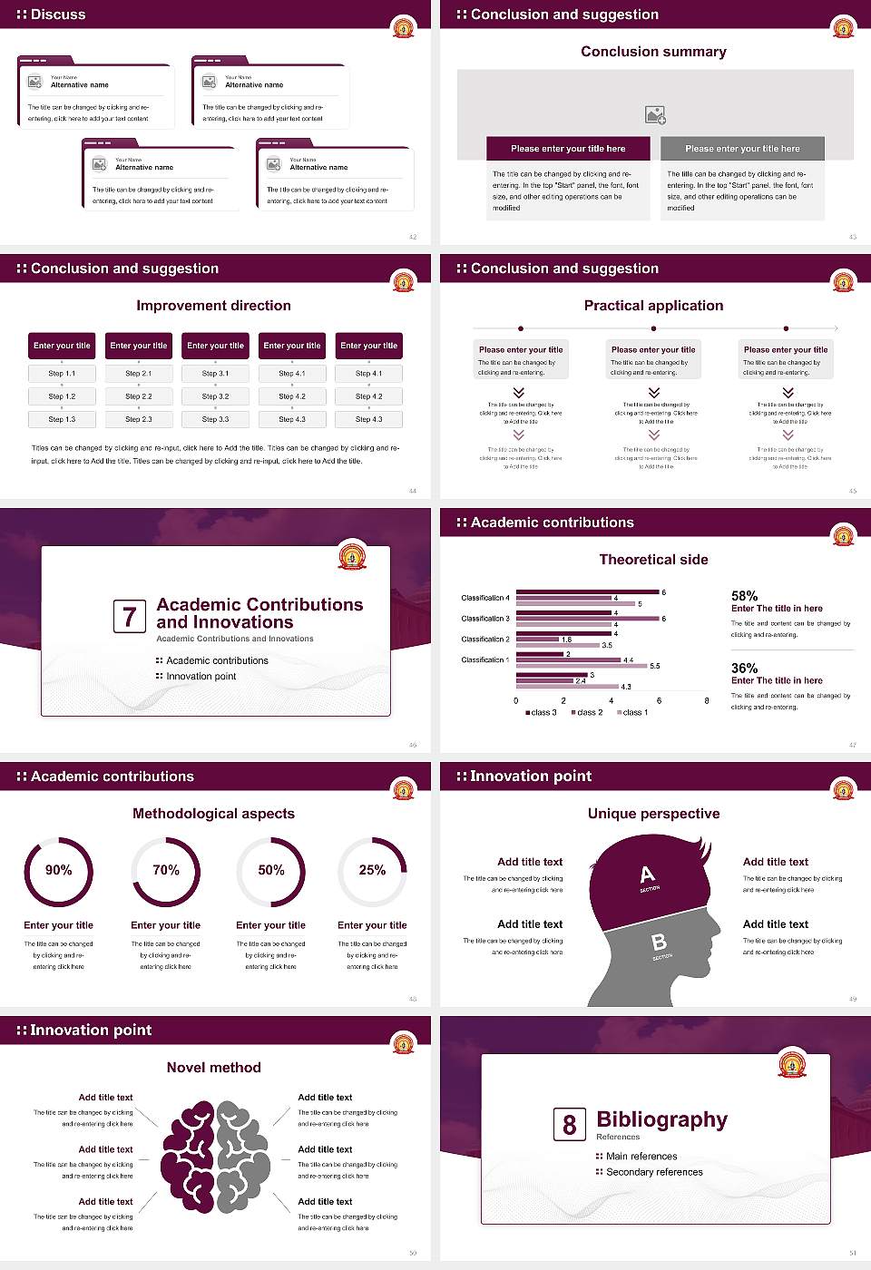 Mahayogi Gorakhnath University Graduation Thesis Defense PPT Template16:9 ratio PPT effect preview image6