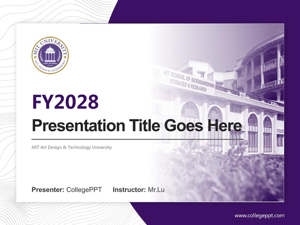 MIT Art Design & Technology University Academic Presentation/Research Findings Report PPT Template4:3 ratio PPT effect preview image5