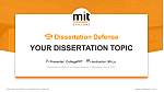 Maharashtra Institute of Technology University of Meghalaya Disputation Powerpoint Vorlage