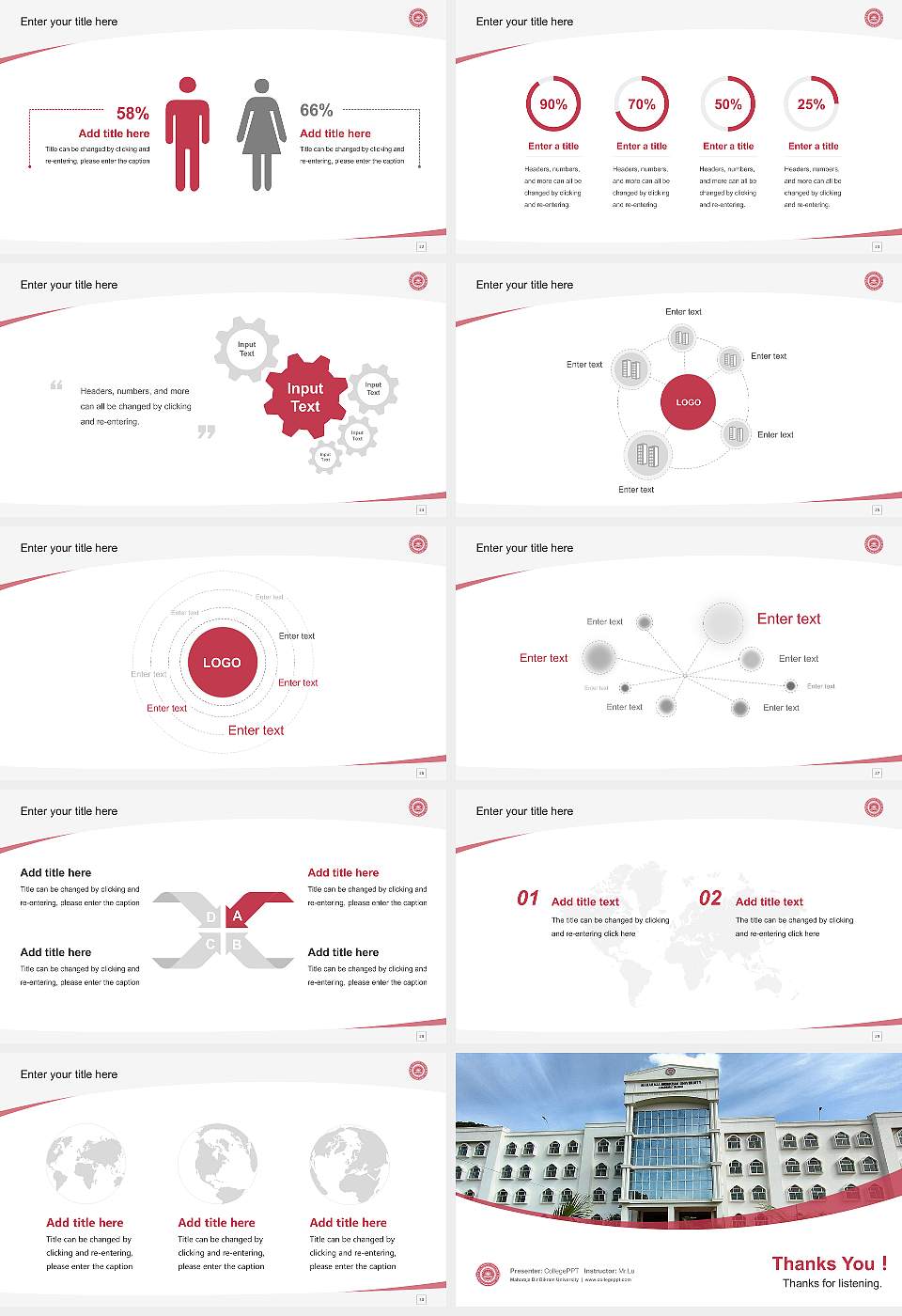 Maharaja Bir Bikram University Course/Courseware Creation PPT Template16:9 ratio PPT effect preview image4