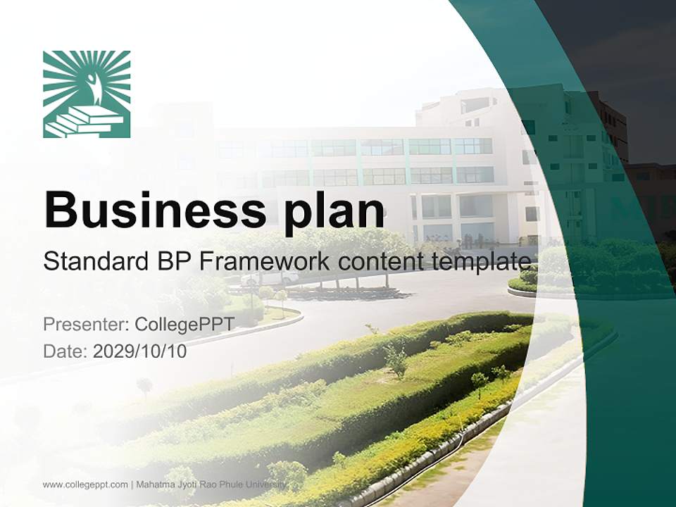 Mahatma Jyoti Rao Phule University Competition/Entrepreneurship Contest PPT Template4:3 ratio PPT effect preview image9