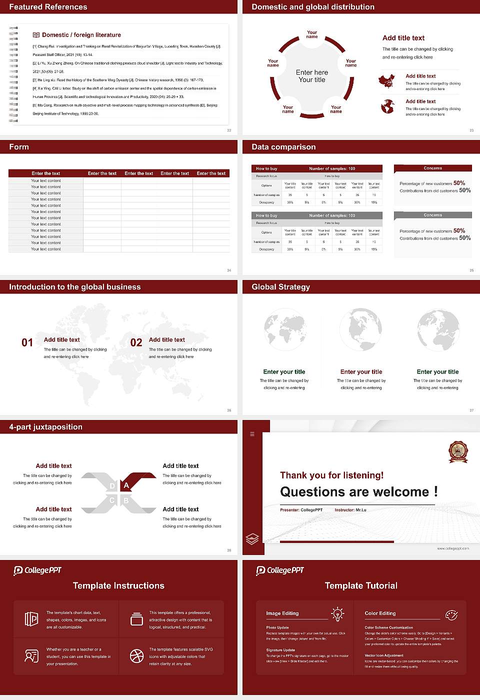 Maharaja Chhatrasal Bundelkhand University Thesis Proposal/Graduation Defense PPT Template16:9 ratio PPT effect preview image4