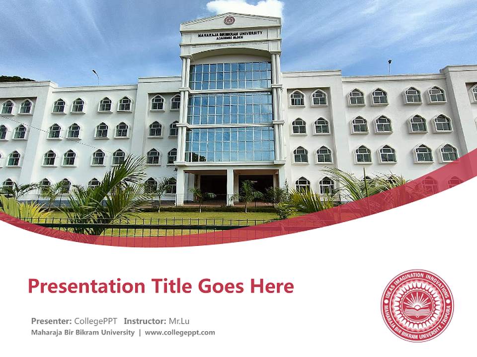 Maharaja Bir Bikram University Course/Courseware Creation PPT Template4:3 ratio PPT effect preview image5