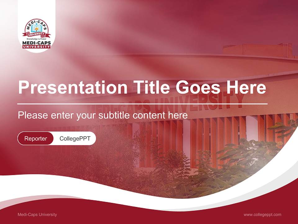 Medi-Caps University Lecture Sharing and Networking Event PPT Template4:3 ratio PPT effect preview image4