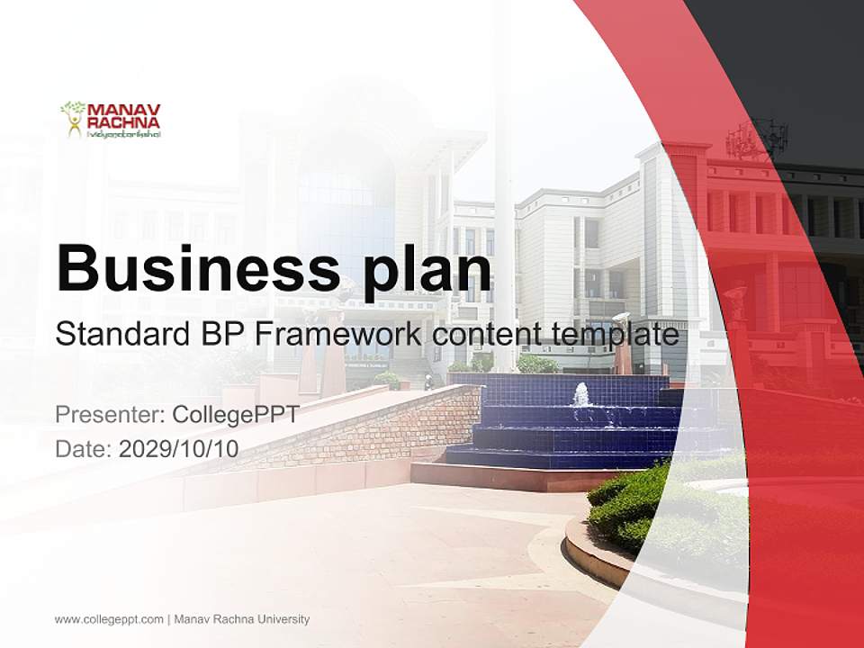 Manav Rachna University Competition/Entrepreneurship Contest PPT Template4:3 ratio PPT effect preview image9