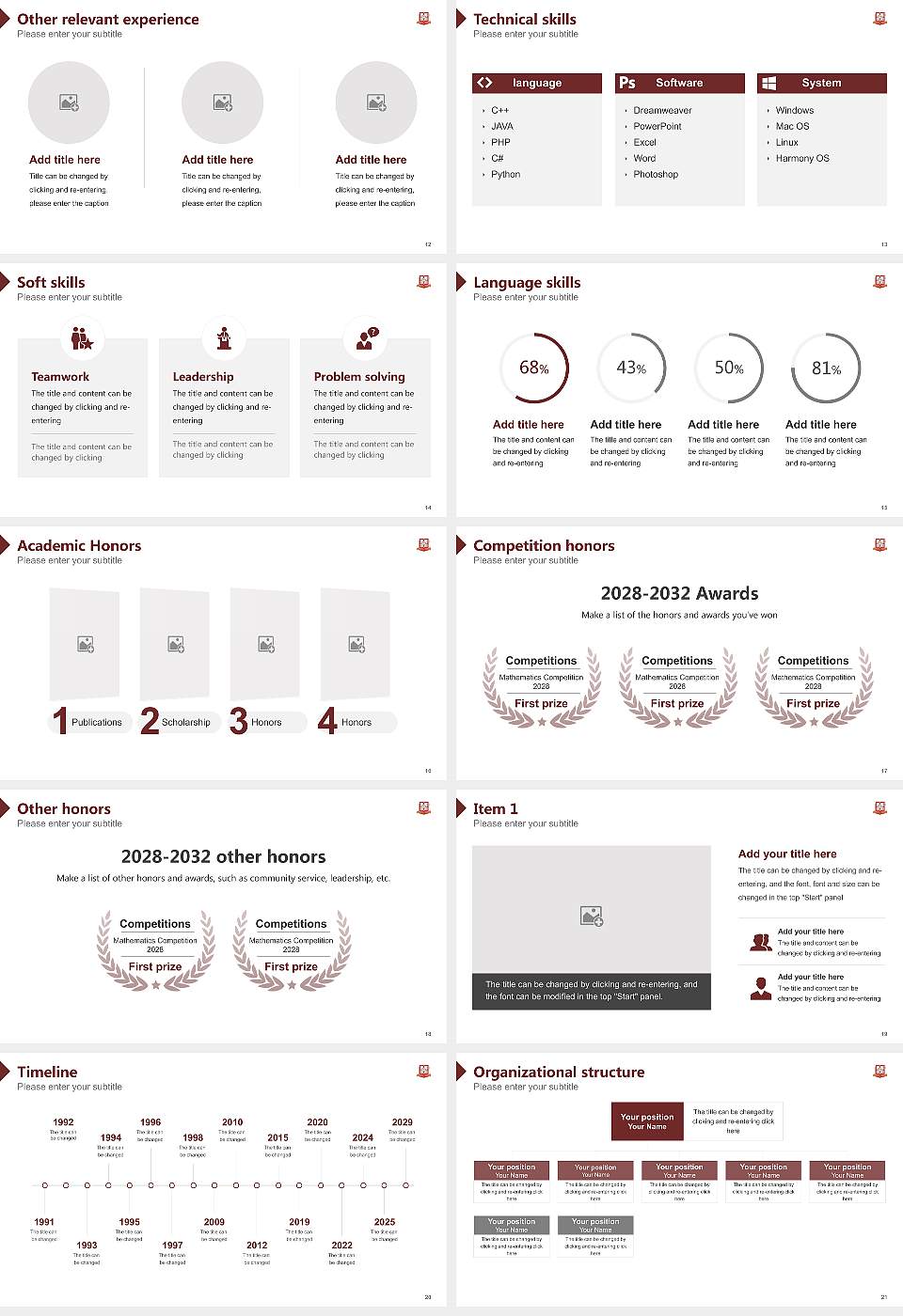 Maharaja?Krishnakumarsinhji?Bhavnagar University Resume PPT Template16:9 ratio PPT effect preview image3