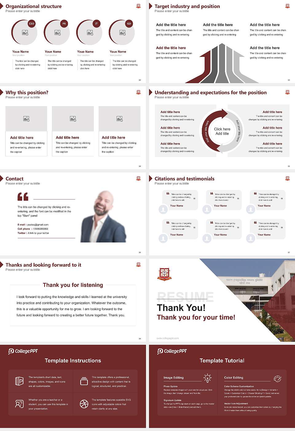 Maharaja?Krishnakumarsinhji?Bhavnagar University Resume PPT Template16:9 ratio PPT effect preview image4