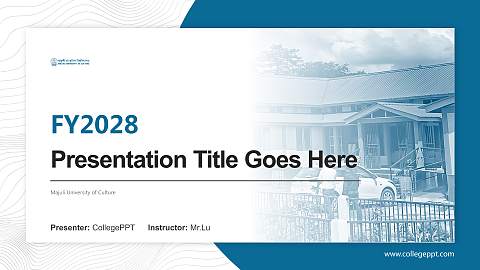 Majuli University of Culture Academic Presentation/Research Findings Report PPT Template