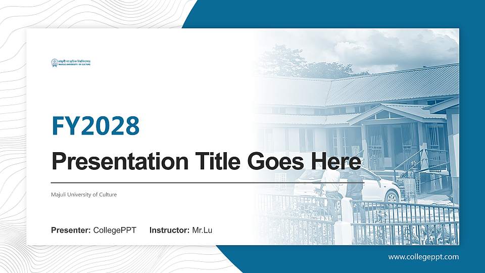 Majuli University of Culture Academic Presentation/Research Findings Report PPT Template16:9 ratio PPT effect preview image