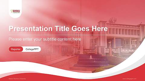 Manav Rachna University Lecture Sharing and Networking Event PPT Template
