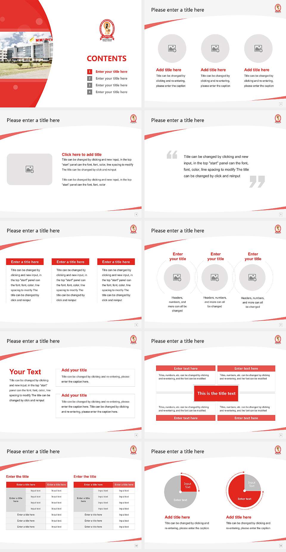 Maharishi Markandeshwar University, Sadopur Course/Courseware Creation PPT Template4:3 ratio PPT effect preview image2