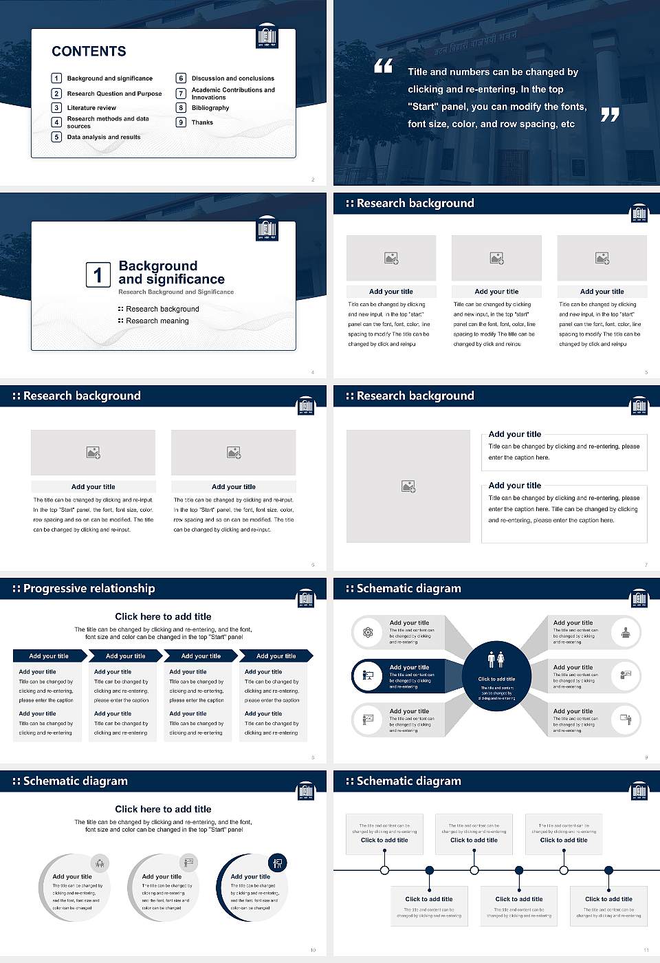 Mahatma Gandhi Antarrashtriya Hindi Vishwavidyalaya Graduation Thesis Defense PPT Template16:9 ratio PPT effect preview image2