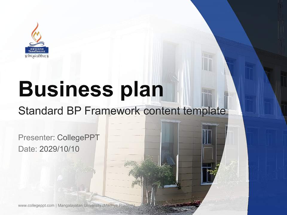 Mangalayatan University (Madhya Pradesh) Competition/Entrepreneurship Contest PPT Template4:3 ratio PPT effect preview image9