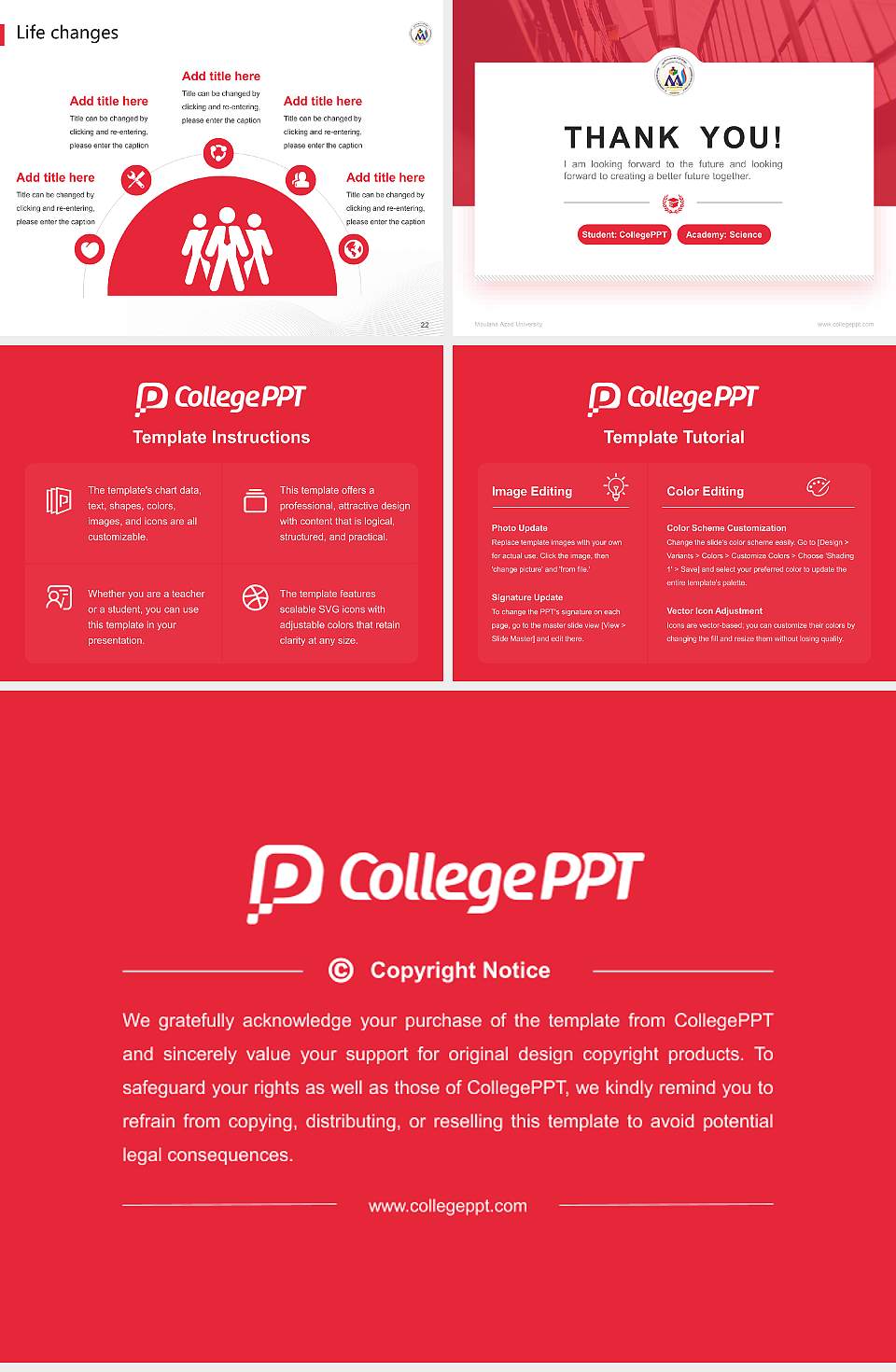 Maulana Azad University National Scholarship Defense PPT Template4:3 ratio PPT effect preview image4