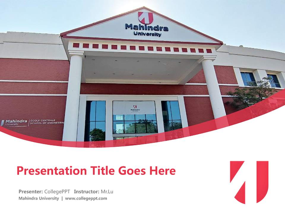 Mahindra University Course/Courseware Creation PPT Template4:3 ratio PPT effect preview image5