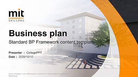 Maharashtra Institute of Technology University of Meghalaya Competition/Entrepreneurship Contest PPT Template