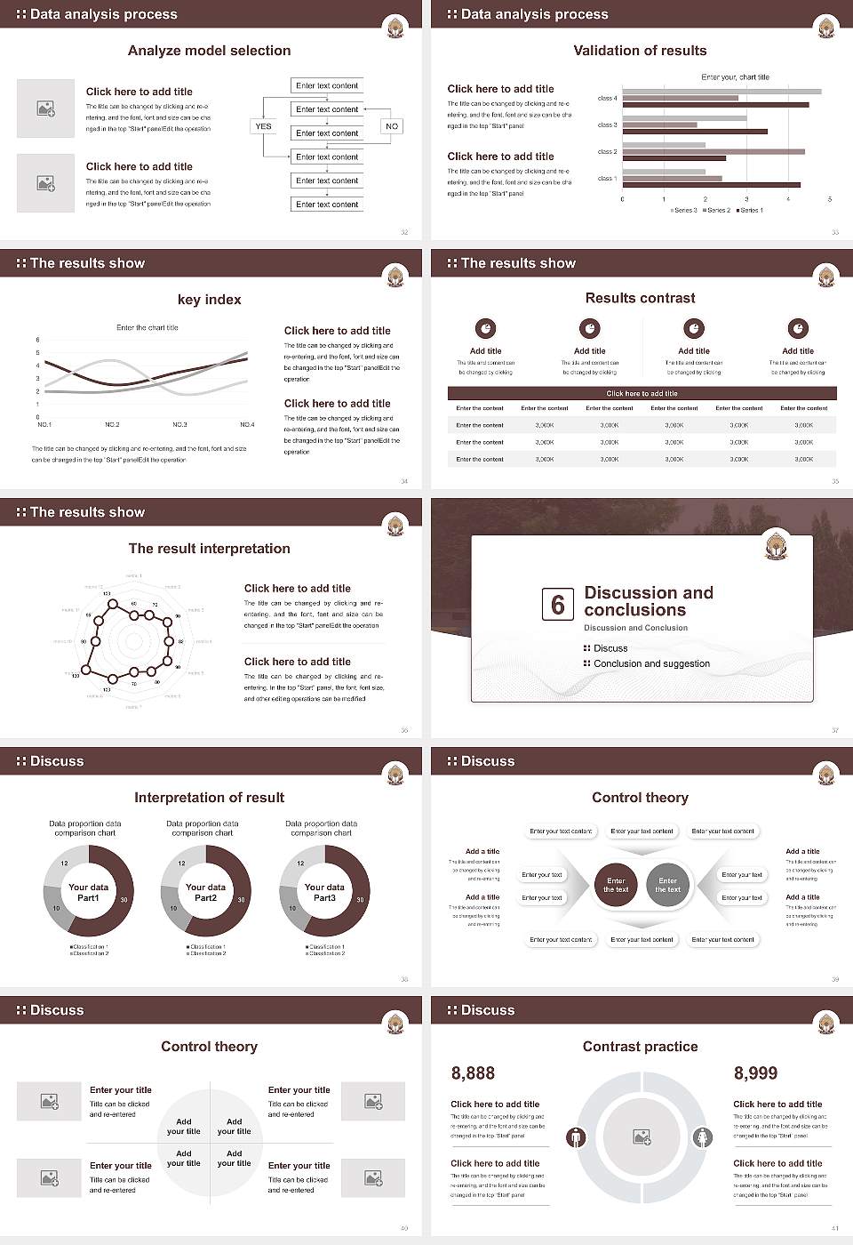 Maganbhai Adenwala Mahagujarat University Graduation Thesis Defense PPT Template16:9 ratio PPT effect preview image5