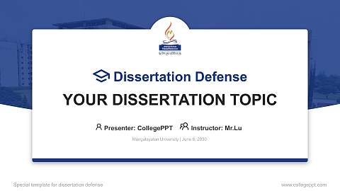 Mangalayatan University Graduation Thesis Defense PPT Template