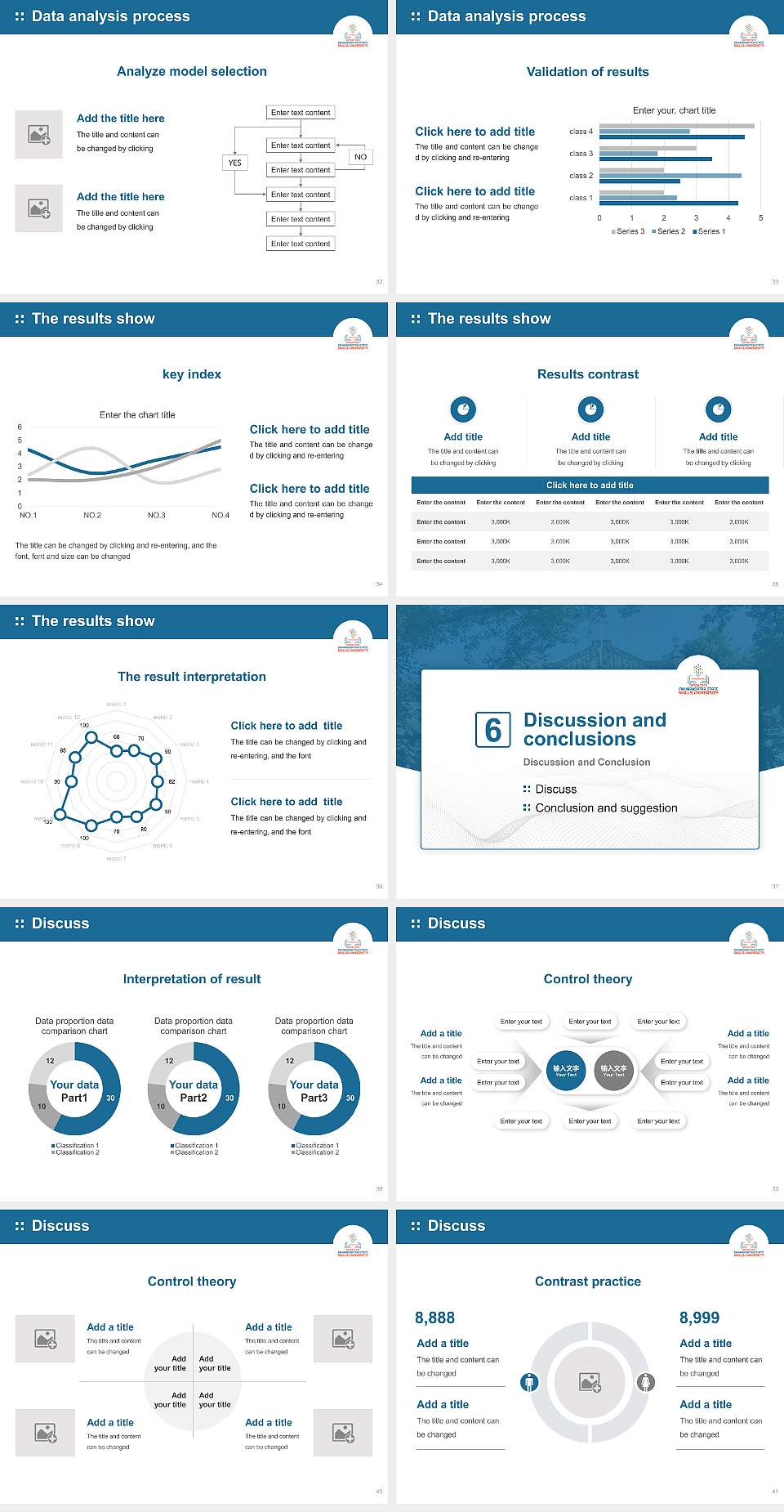 Maharashtra State Skills University Graduation Thesis Defense PPT Template4:3 ratio PPT effect preview image5