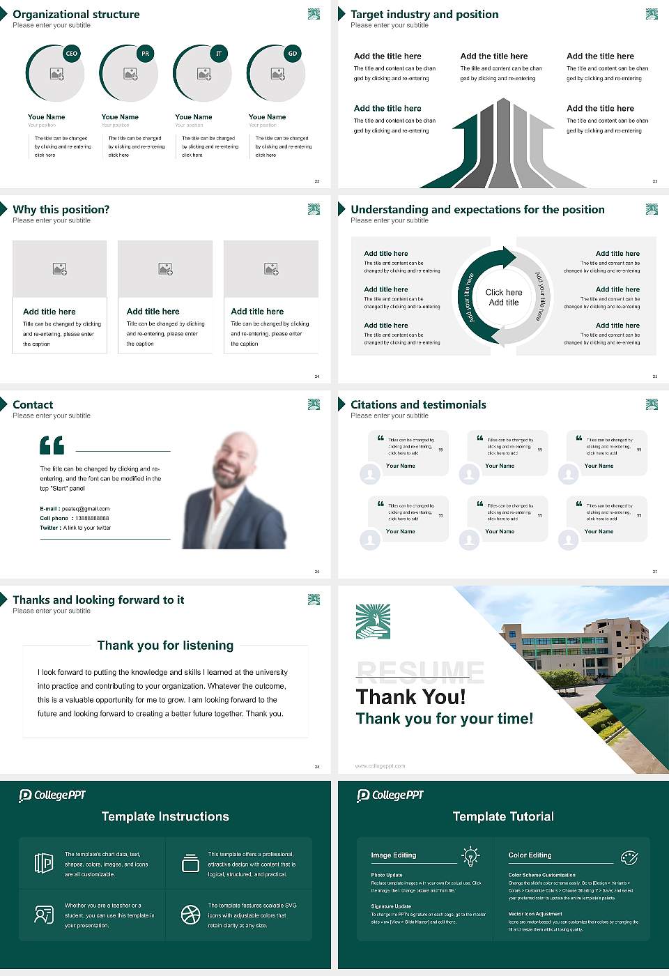Mahatma Jyoti Rao Phule University Resume PPT Template16:9 ratio PPT effect preview image4