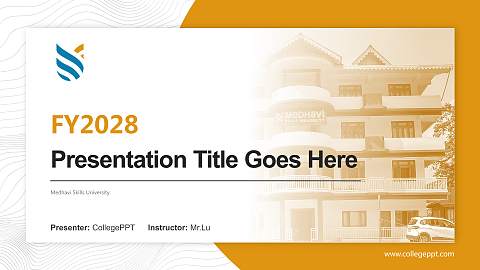 Medhavi Skills University Academic Presentation/Research Findings Report PPT Template