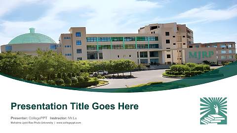 Mahatma Jyoti Rao Phule University Course/Courseware Creation PPT Template