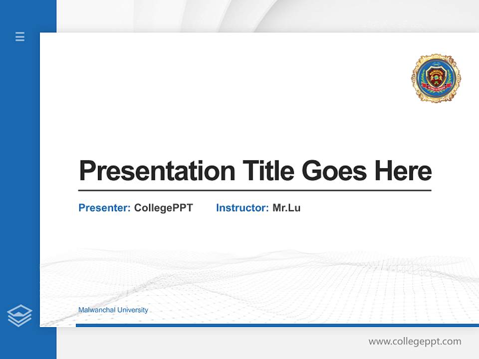 Malwanchal University Thesis Proposal/Graduation Defense PPT Template4:3 ratio PPT effect preview image5