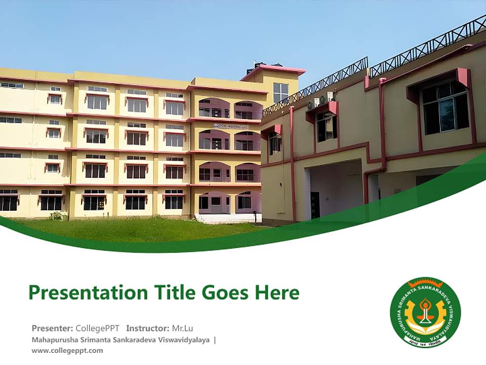 Mahapurusha Srimanta Sankaradeva Viswavidyalaya Course/Courseware Creation PPT Template4:3 ratio PPT effect preview image5