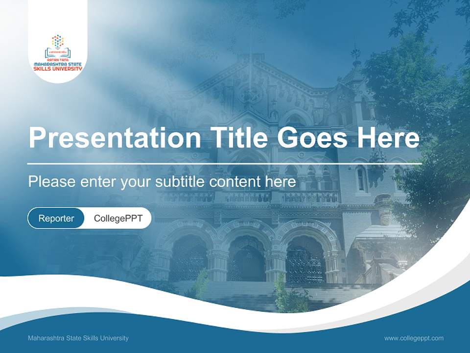 Maharashtra State Skills University Lecture Sharing and Networking Event PPT Template4:3 ratio PPT effect preview image4