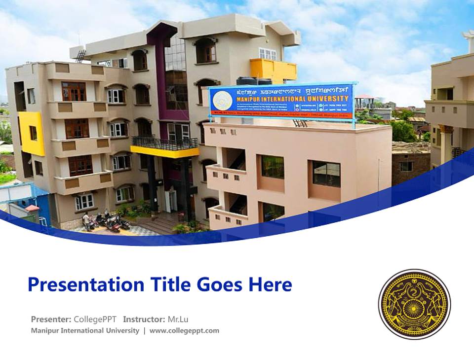 Manipur International University Course/Courseware Creation PPT Template4:3 ratio PPT effect preview image5