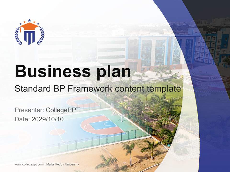 Malla Reddy University Competition/Entrepreneurship Contest PPT Template4:3 ratio PPT effect preview image9
