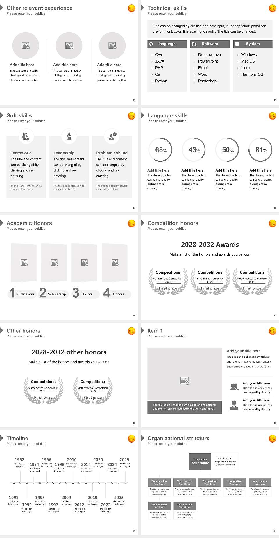 MGM Institute of Health Sciences Resume PPT Template4:3 ratio PPT effect preview image3