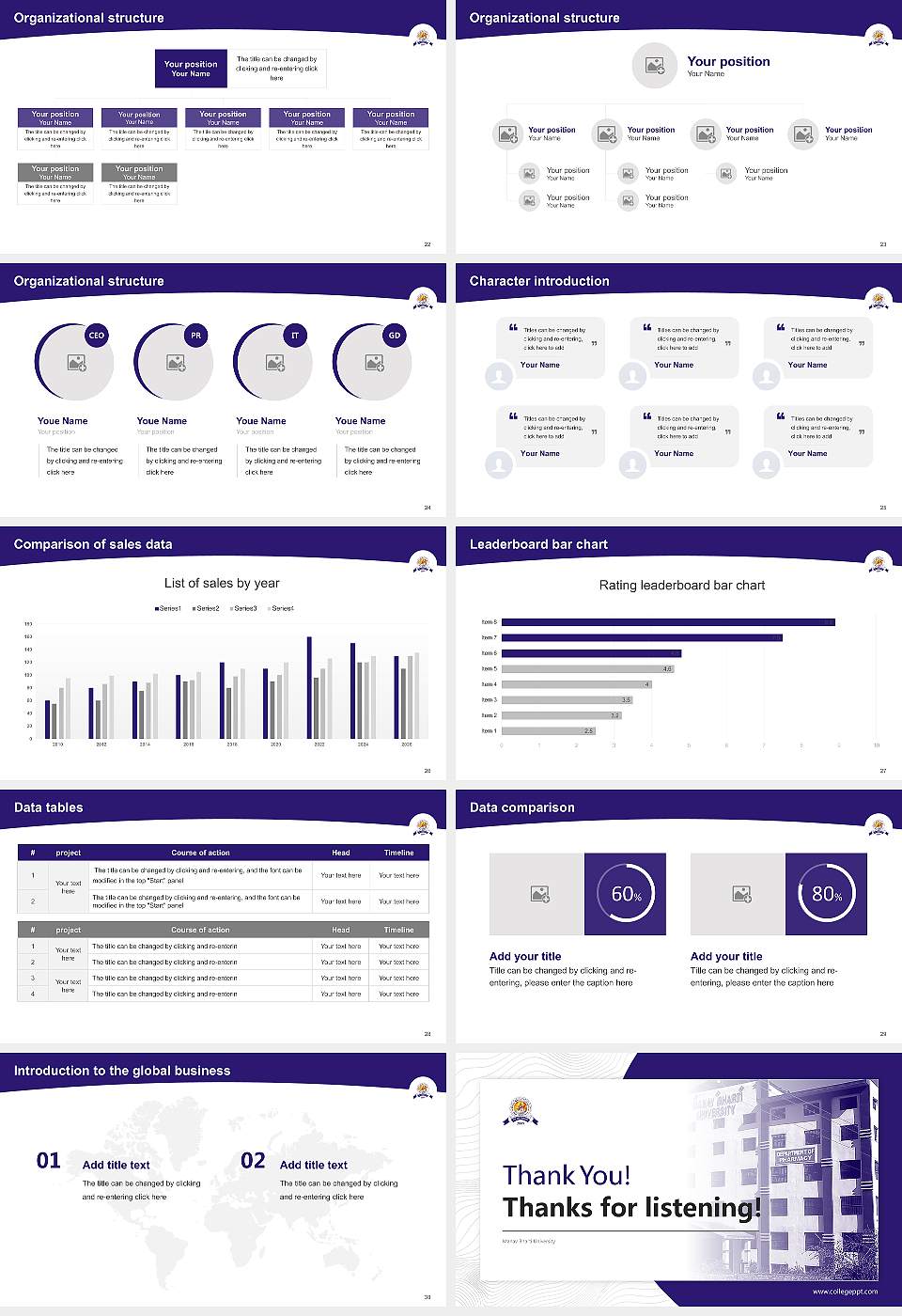 Manav Bharti University Academic Presentation/Research Findings Report PPT Template16:9 ratio PPT effect preview image4