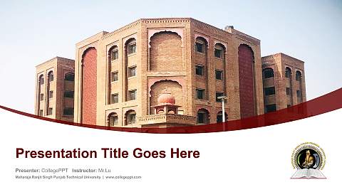 Maharaja Ranjit Singh Punjab Technical University Course/Courseware Creation PPT Template