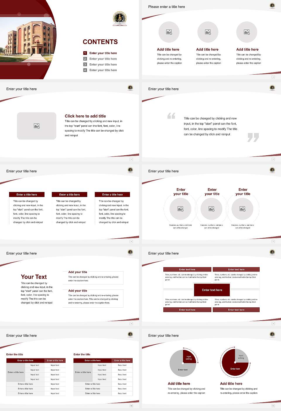 Maharaja Ranjit Singh Punjab Technical University Course/Courseware Creation PPT Template16:9 ratio PPT effect preview image2