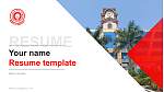 Manipur University CV PPT-sjabloon