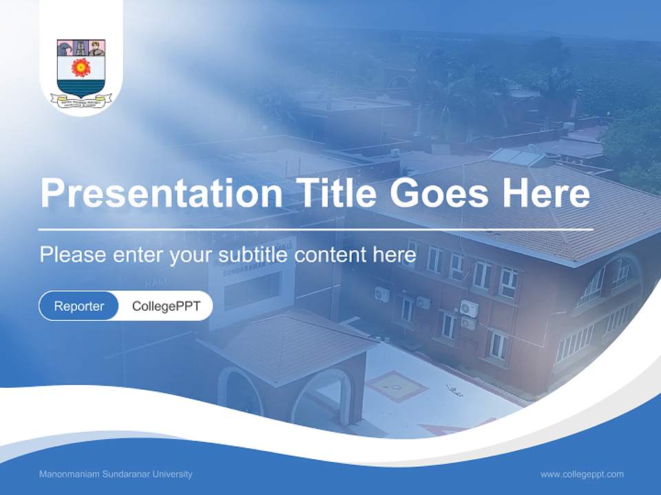 Manonmaniam Sundaranar University Lecture Sharing and Networking Event PPT Template4:3 ratio PPT effect preview image4