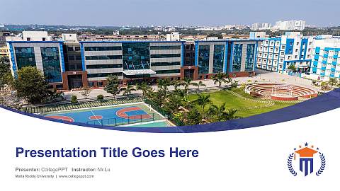 Malla Reddy University Course/Courseware Creation PPT Template