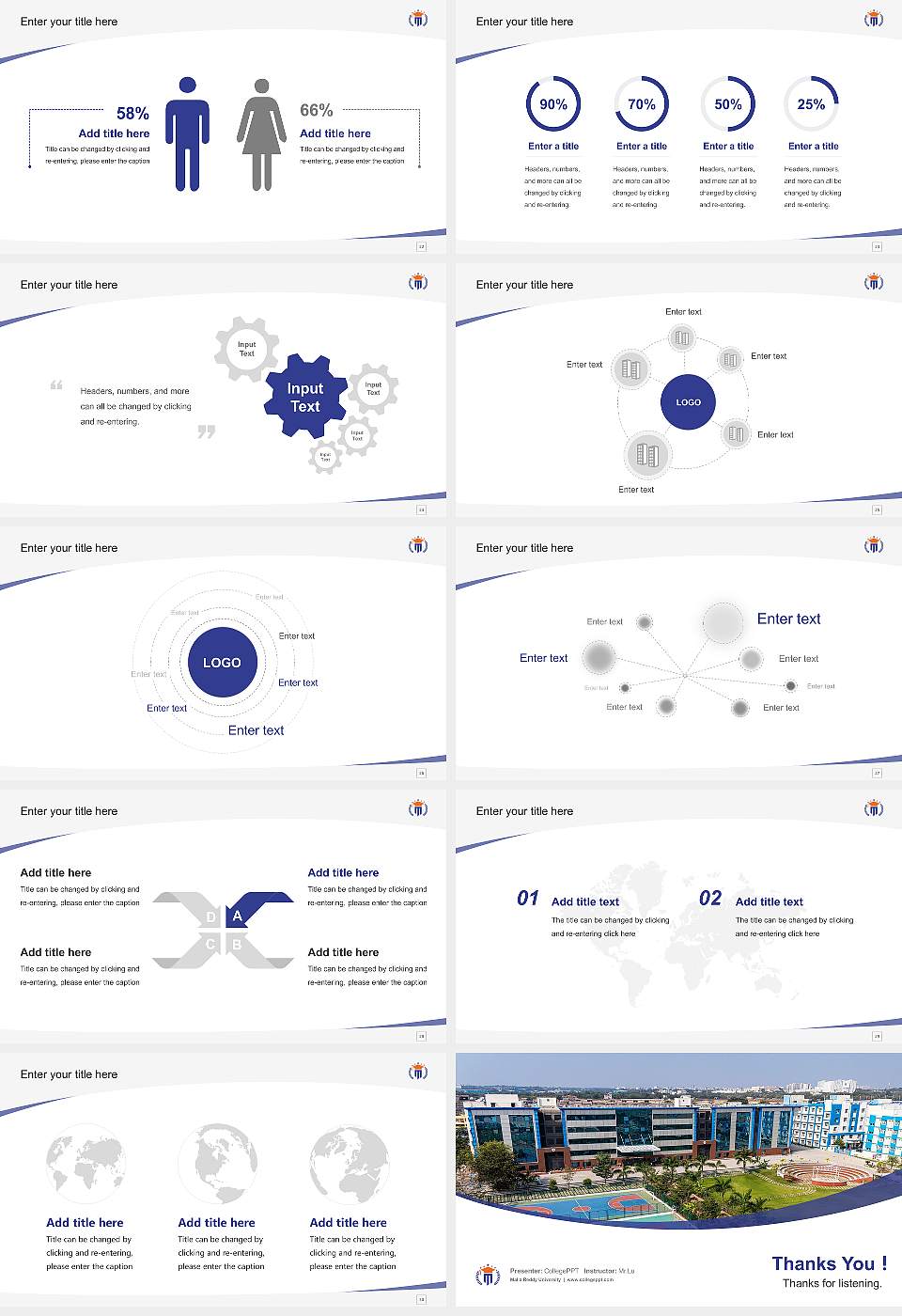Malla Reddy University Course/Courseware Creation PPT Template16:9 ratio PPT effect preview image4