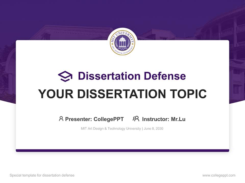 MIT Art Design & Technology University Graduation Thesis Defense PPT Template4:3 ratio PPT effect preview image7