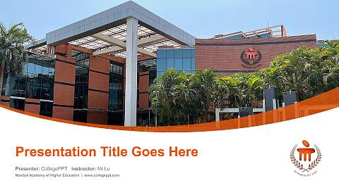 Manipal Academy of Higher Education Course/Courseware Creation PPT Template