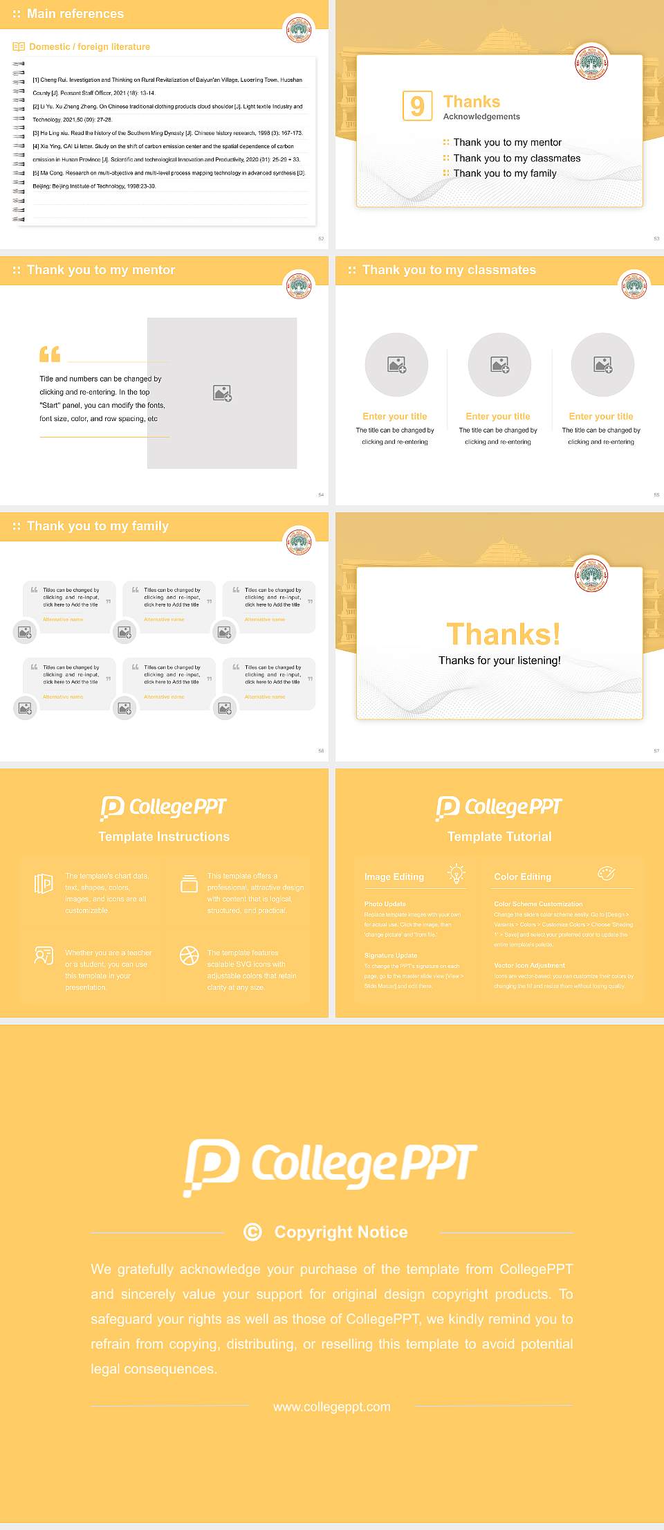 Maharishi Mahesh Yogi Vedic Vishwavidyalaya Graduation Thesis Defense PPT Template4:3 ratio PPT effect preview image7