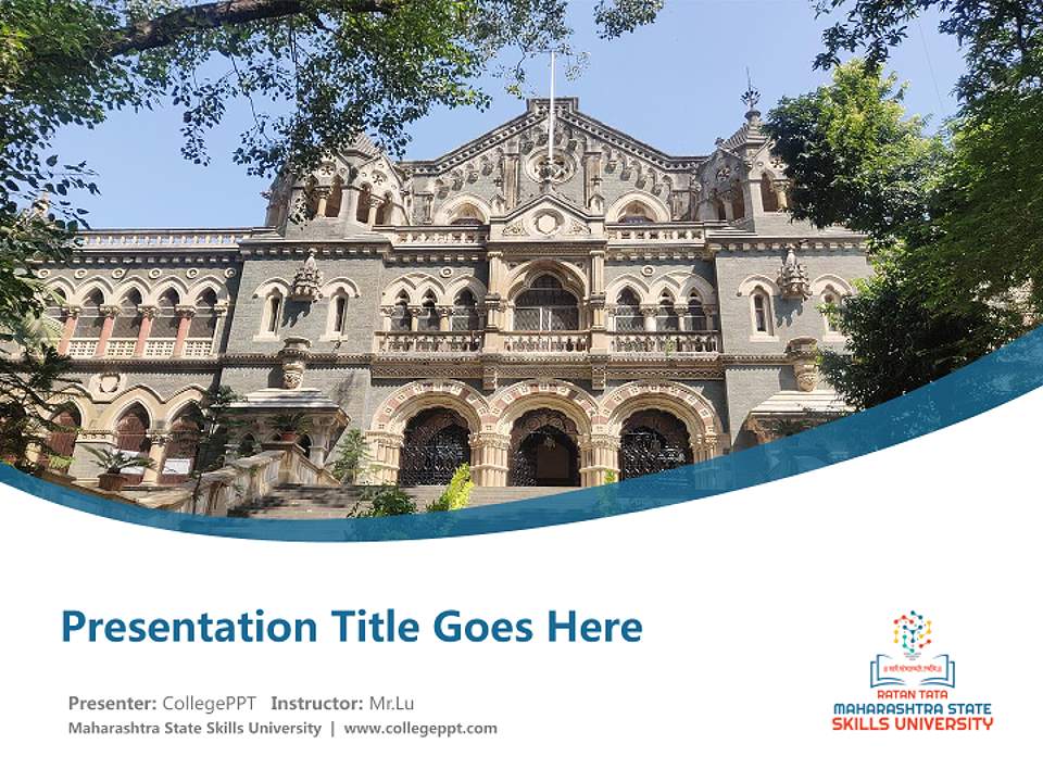 Maharashtra State Skills University Course/Courseware Creation PPT Template4:3 ratio PPT effect preview image5