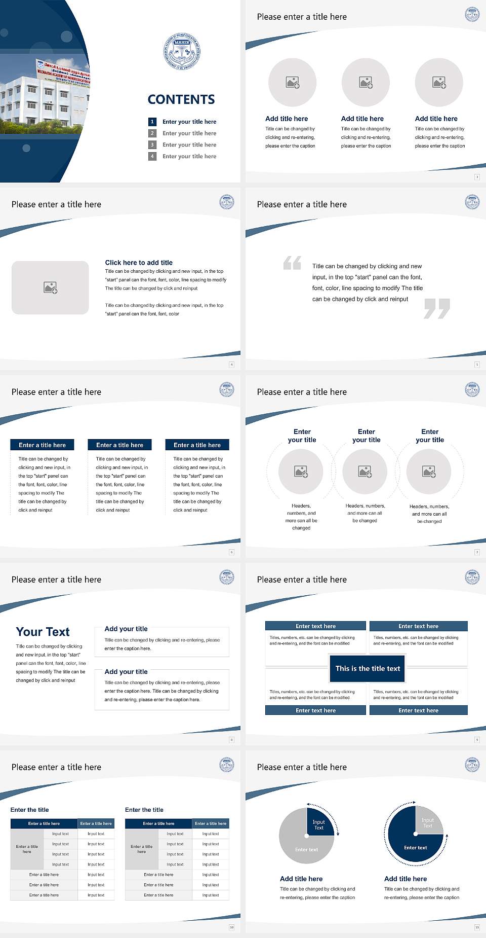 Meenakshi Academy of Higher Education and Research Course/Courseware Creation PPT Template4:3 ratio PPT effect preview image2