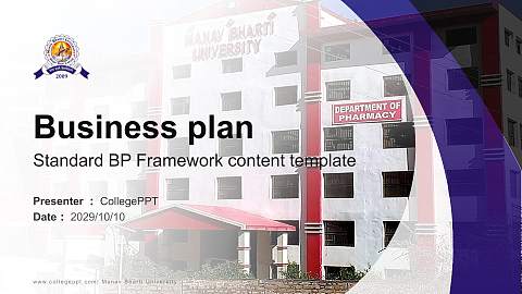 Manav Bharti University Competition/Entrepreneurship Contest PPT Template