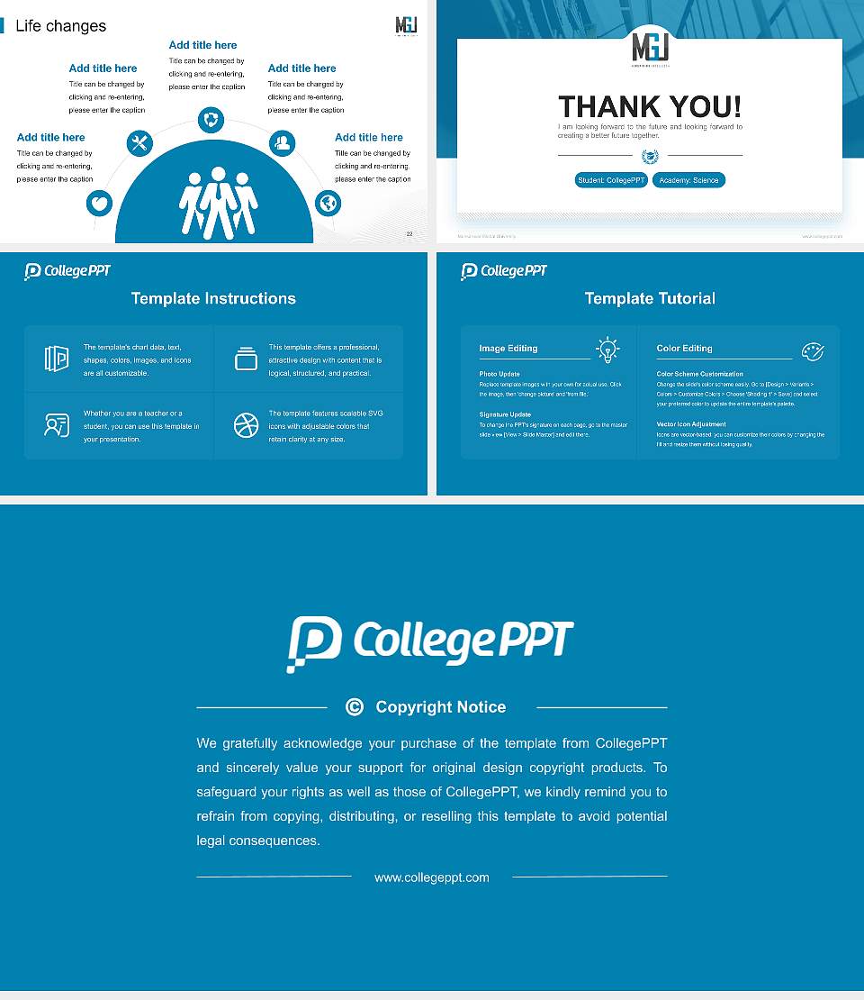 Mansarovar Global University National Scholarship Defense PPT Template16:9 ratio PPT effect preview image4