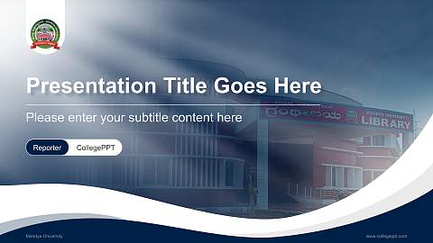 Mandya University Lecture Sharing and Networking Event PPT Template