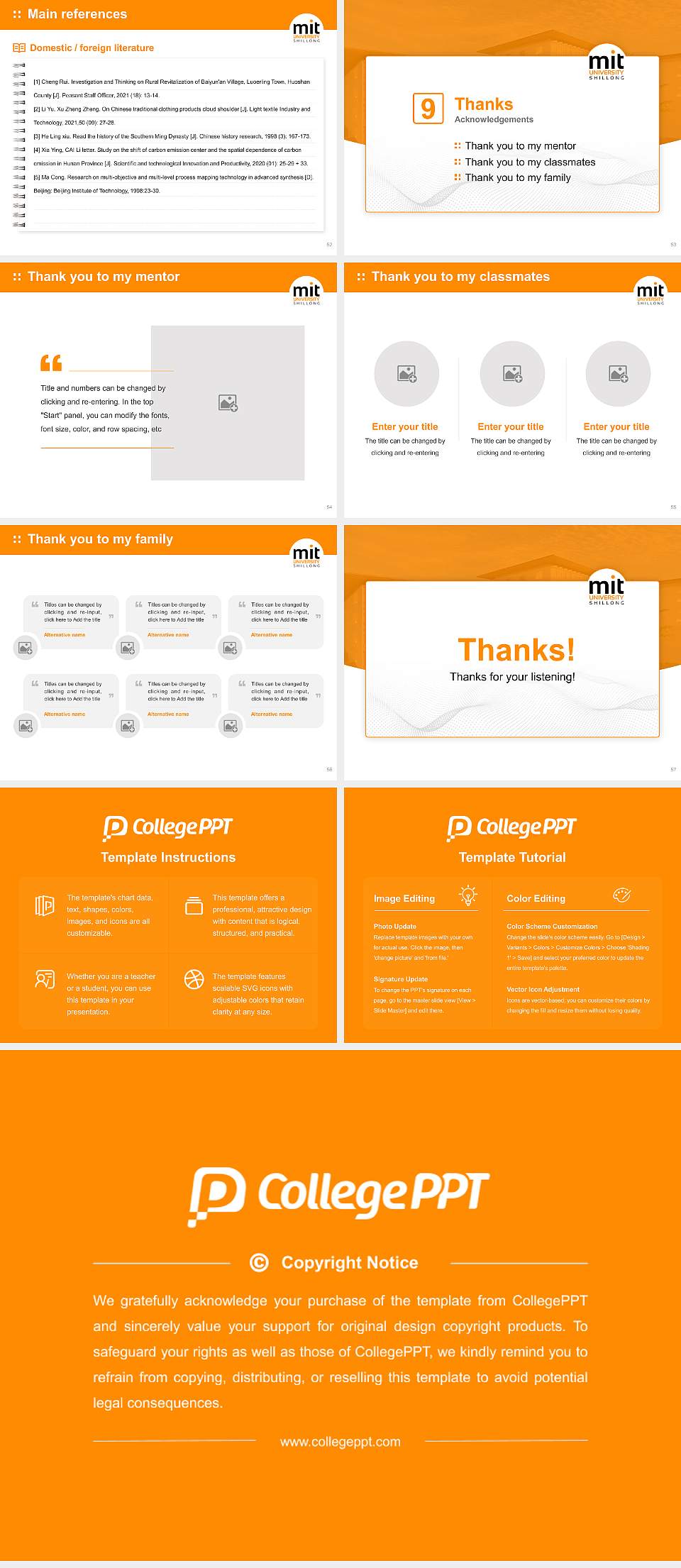 Maharashtra Institute of Technology University of Meghalaya Graduation Thesis Defense PPT Template4:3 ratio PPT effect preview image7