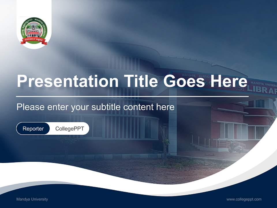 Mandya University Lecture Sharing and Networking Event PPT Template4:3 ratio PPT effect preview image4