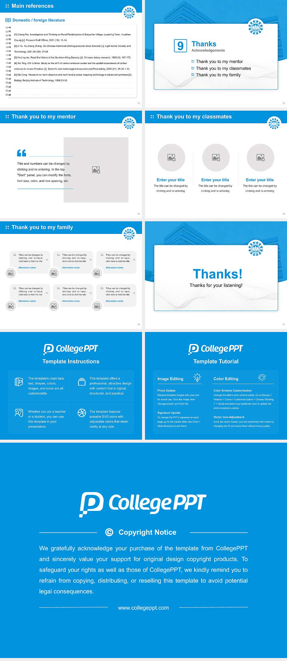 Makhanlal Chaturvedi National University of Journalism and Communication Graduation Thesis Defense PPT Template4:3 ratio PPT effect preview image7